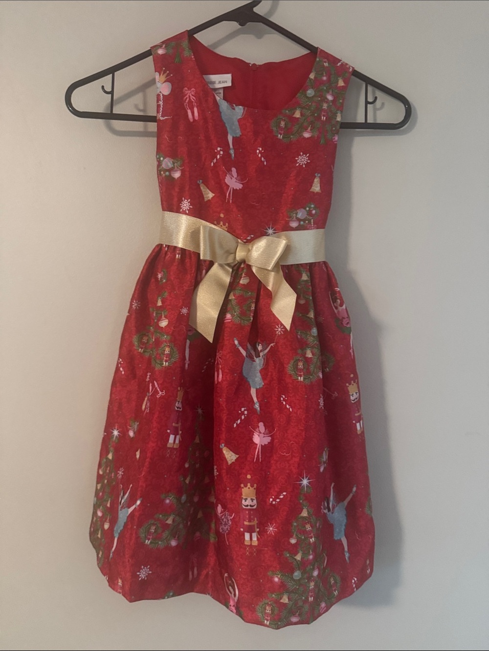 Bonnie Jean Red  nutcracker Party Dress